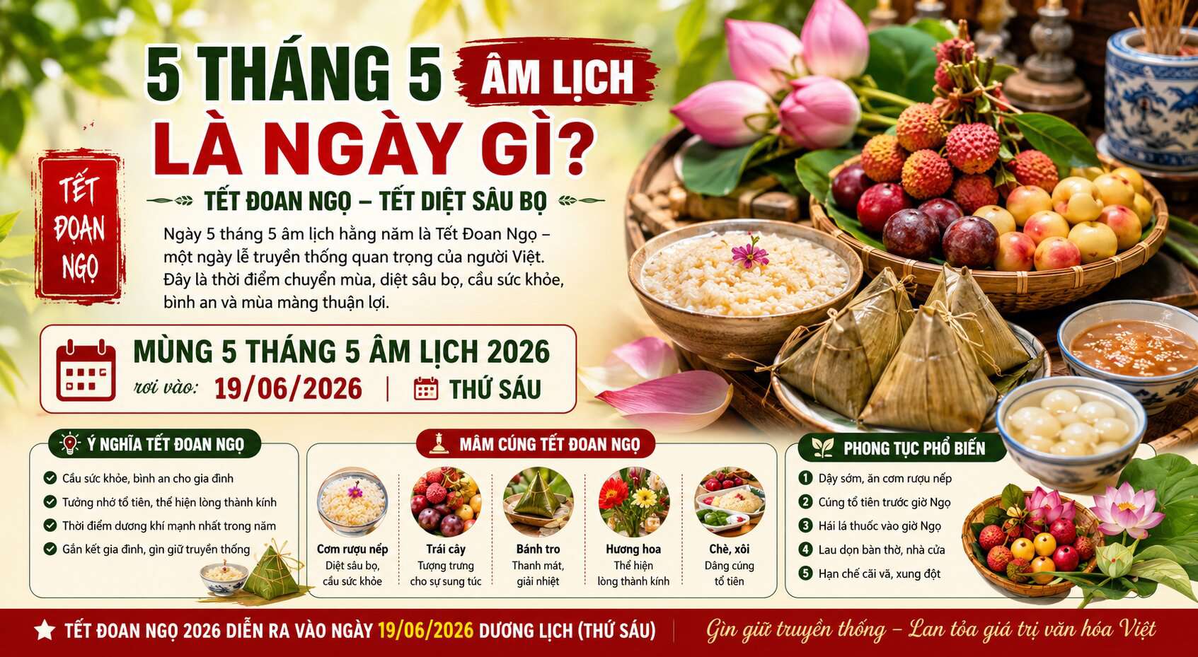 tết đoan ngọ 2026 là ngày mấy