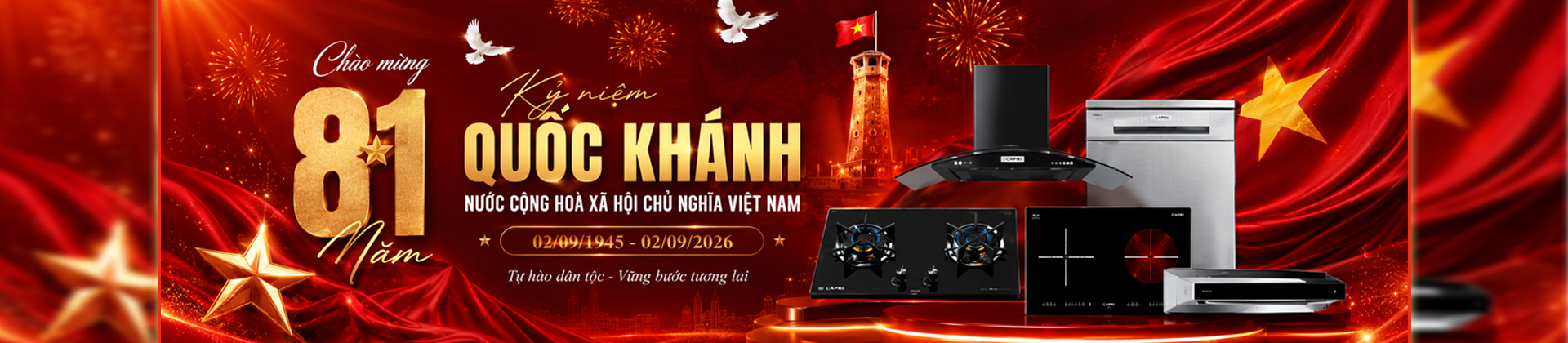 Banner Capri Việt Nam Chào Mừng Quốc Khánh 2/9/2026